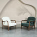 Buy Lounge Chair - Elara Boucle Armchair | Wooden Cushion Chair by Muun Home on IKIRU online store