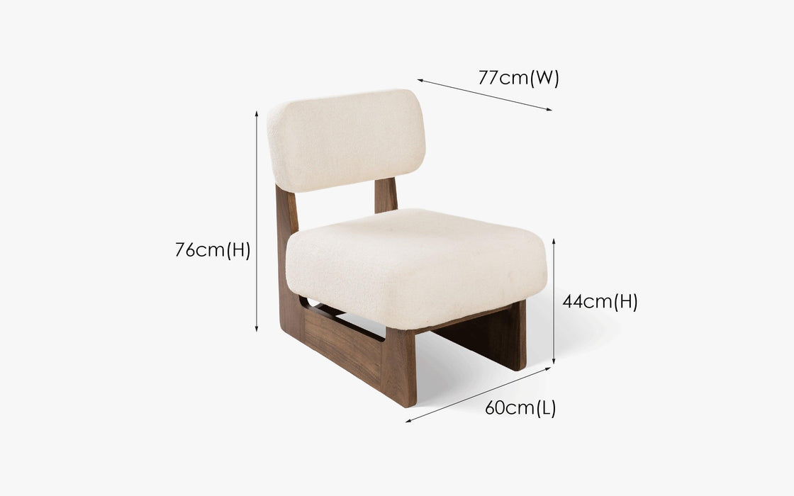 Buy Lounge Chair - Kino Lounge Chair | Stylish Cushion Chairs For Living Room by Orange Tree on IKIRU online store