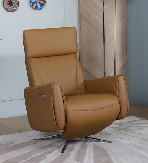 Buy Lounge Chair - Roque 1 Seater functional Imported Genuine Leather Motorized Power Recliner chair by Furnitech on IKIRU online store