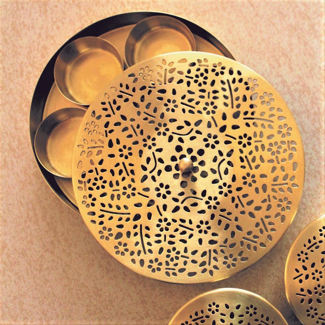 Buy Masala Box - Amber Masaladan | Spices Box for Kitchen Decor by Courtyard on IKIRU online store