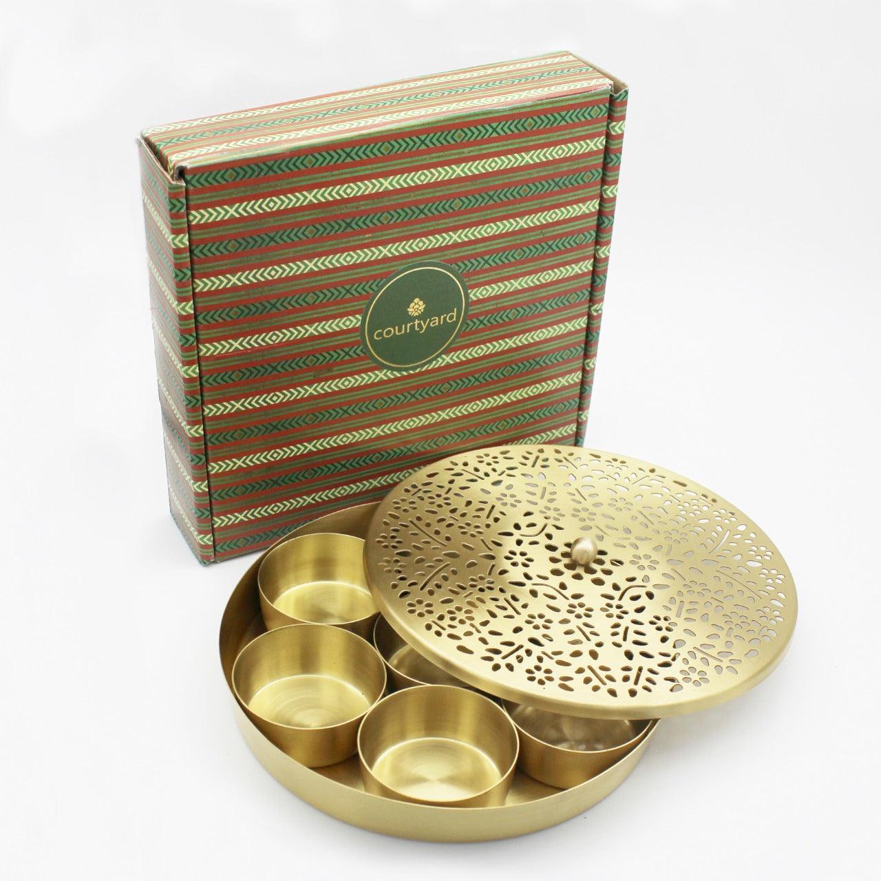 Buy Masala Box - Amber Masaladan | Spices Box for Kitchen Decor by Courtyard on IKIRU online store