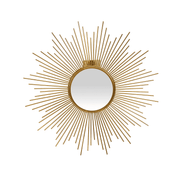 Buy Mirrors - Layla Stylish Golden Wall Mirror For Living Room & Bedroom Decor by Home4U on IKIRU online store