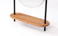 Buy Mirrors - Metallic Wooden Base Floor Mirror | Decorative Black Finish Tall Standing Mirror For Home Decor by Orange Tree on IKIRU online store