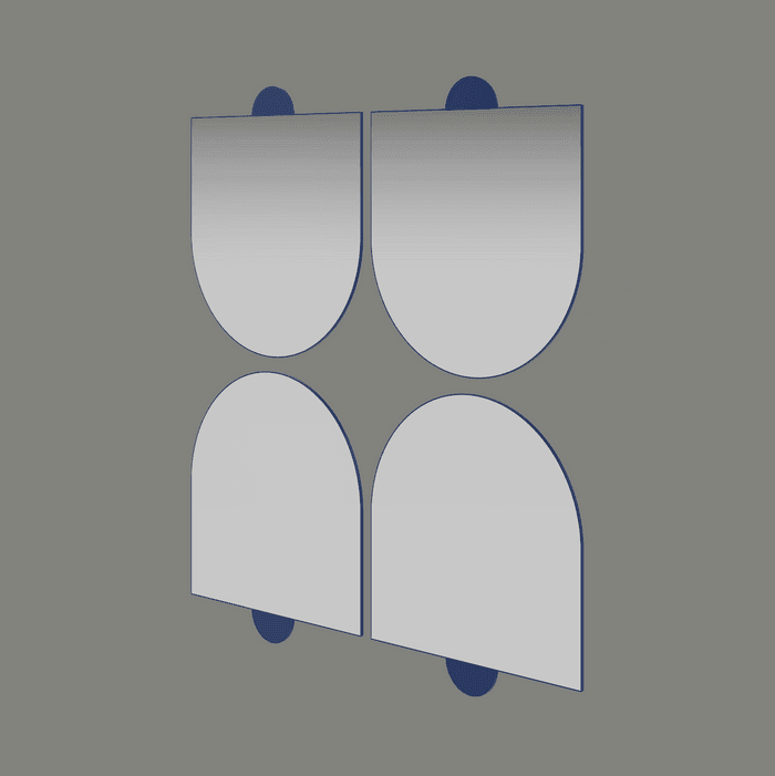 Buy Mirrors Selective Edition - Transverse Mirror by One-o-one Studios on IKIRU online store