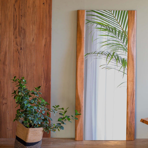 Buy Mirrors - Wave Wooden Mirror | Full Length Wall Mirror For Bedroom & Living Room by Orange Tree on IKIRU online store