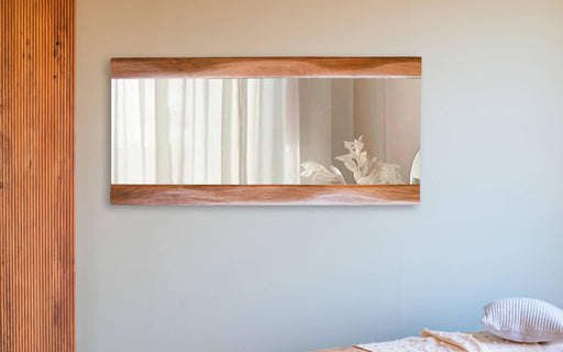 Buy Mirrors - Wave Wooden Mirror | Full Length Wall Mirror For Bedroom & Living Room by Orange Tree on IKIRU online store