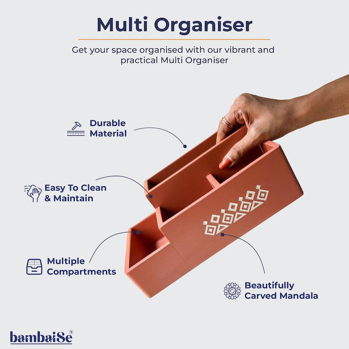 Buy - Multi Organiser Amber Orange by bambaiSe on IKIRU online store