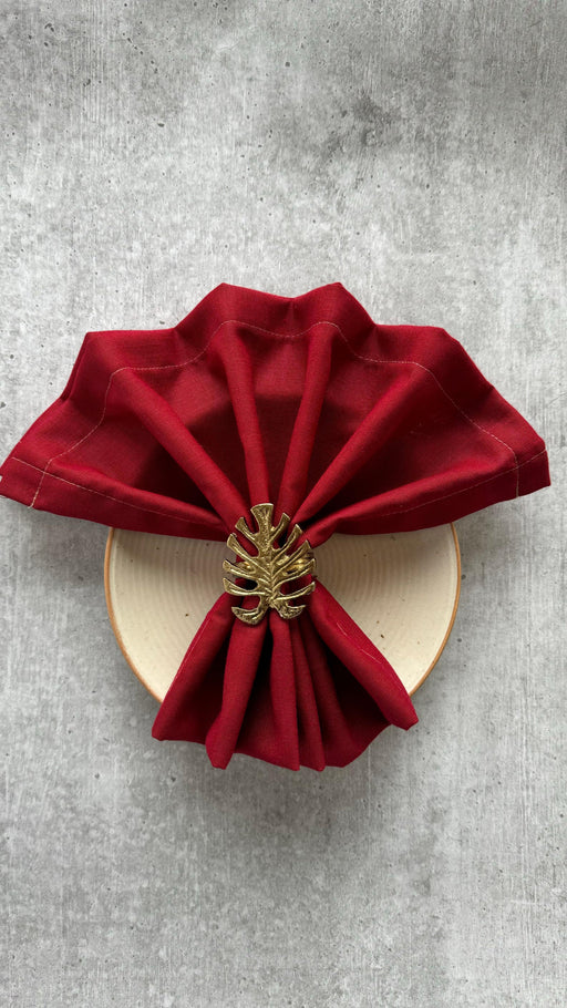 Buy Napkin Rings - Napkin Ring (Leaf ) - Set of 4 by The Table Fable on IKIRU online store