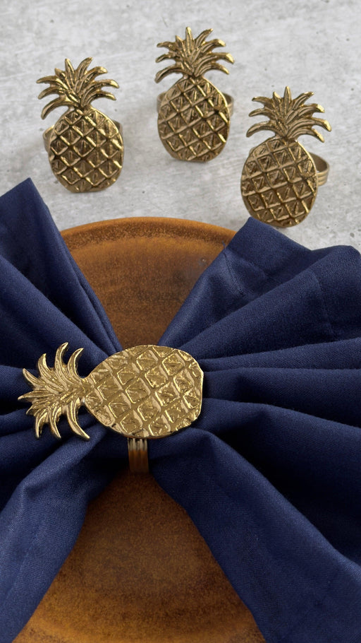 Buy Napkin Rings - Napkin Ring (Pineapple ) - Set of 4 by The Table Fable on IKIRU online store