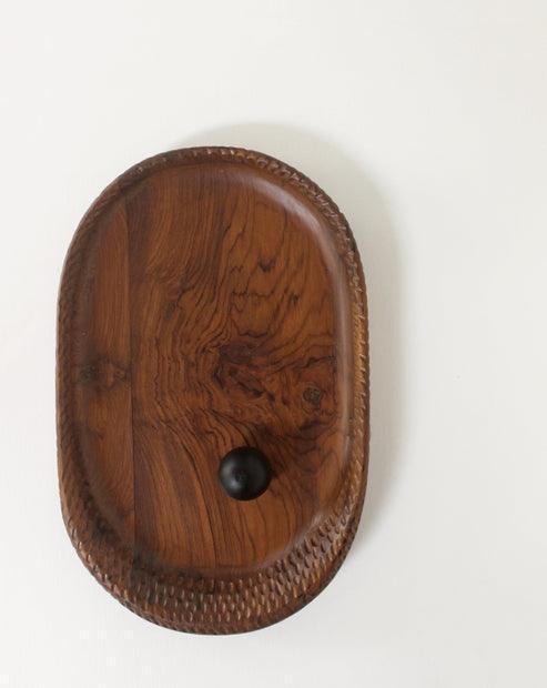 Buy Organizer - Serving Crvd Tray for Decor Centric | Wooden Platter for Organizer Centric by Studio Indigene on IKIRU online store