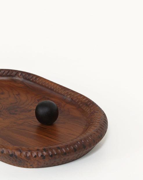 Buy Organizer - Serving Crvd Tray for Decor Centric | Wooden Platter for Organizer Centric by Studio Indigene on IKIRU online store