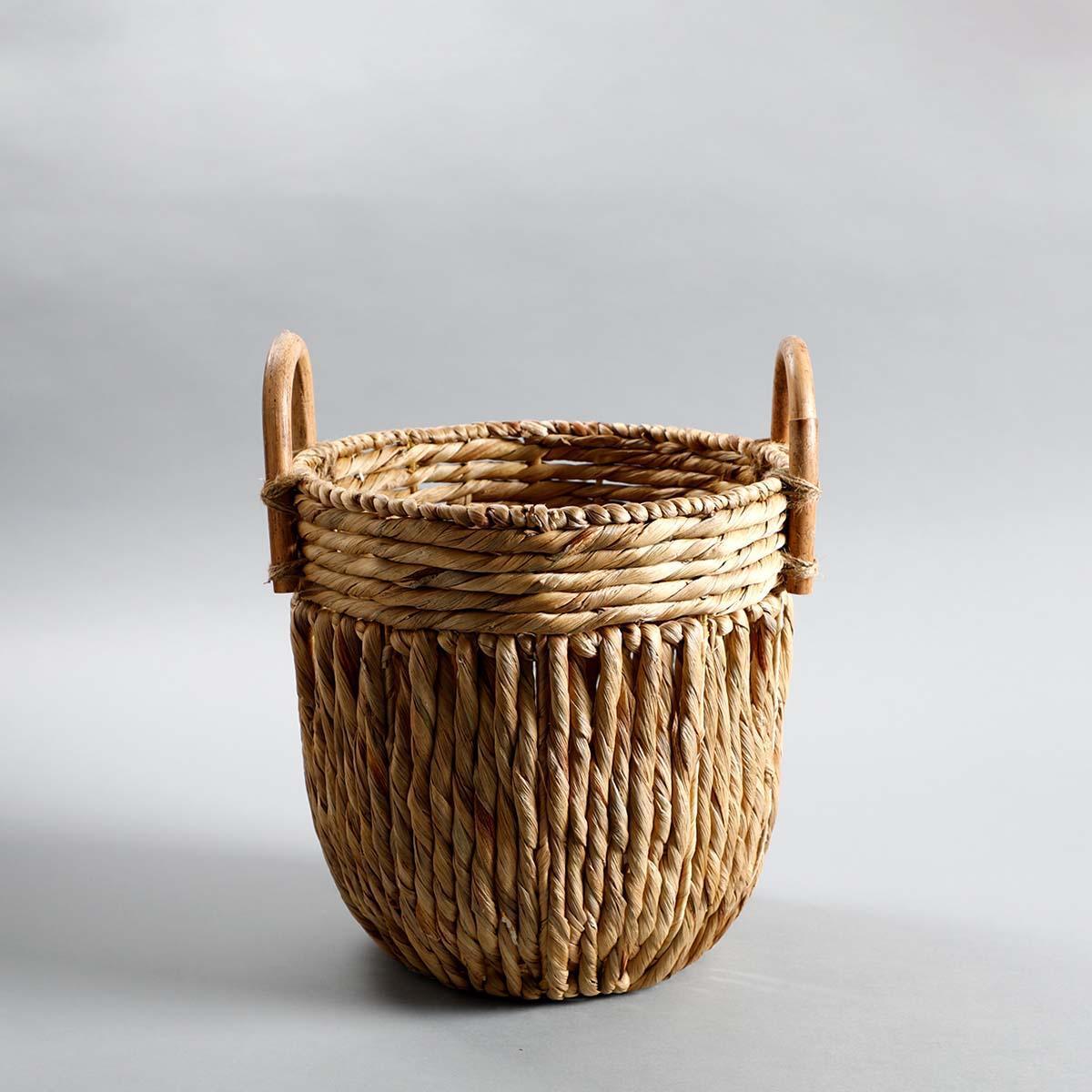 Buy Organizer - Water Hyacinth Rattan Wiver Storage Basket For Home Organizer by Home4U on IKIRU online store