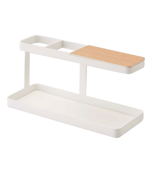 Buy Organizer - White Steel & Wood Table Storage Holder Stand For Home And Organizer by Arhat Organizers on IKIRU online store