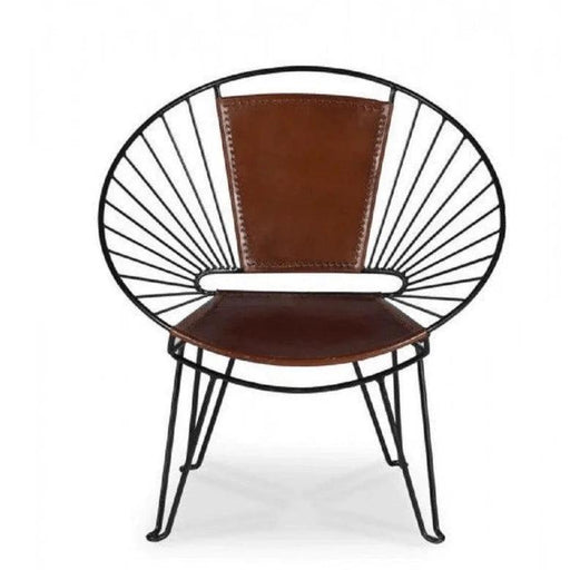 Buy Outdoor Seating - Joe Leather Chair by Home Glamour on IKIRU online store