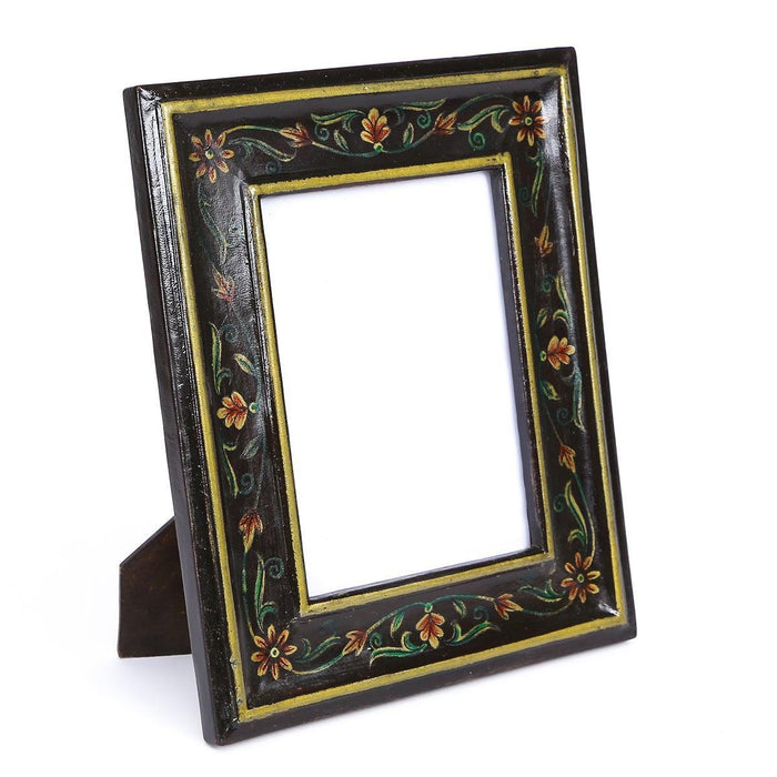 Buy Photo Frames - Aesthetic Floral Photo Frame- Wooden Glass Frame by Home4U on IKIRU online store
