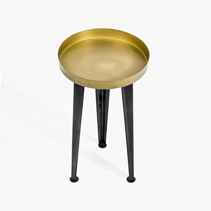 Buy Plant stand - Golden Plant Stand With Black Base For Indoor And Outdoor Plantations by Casa decor on IKIRU online store