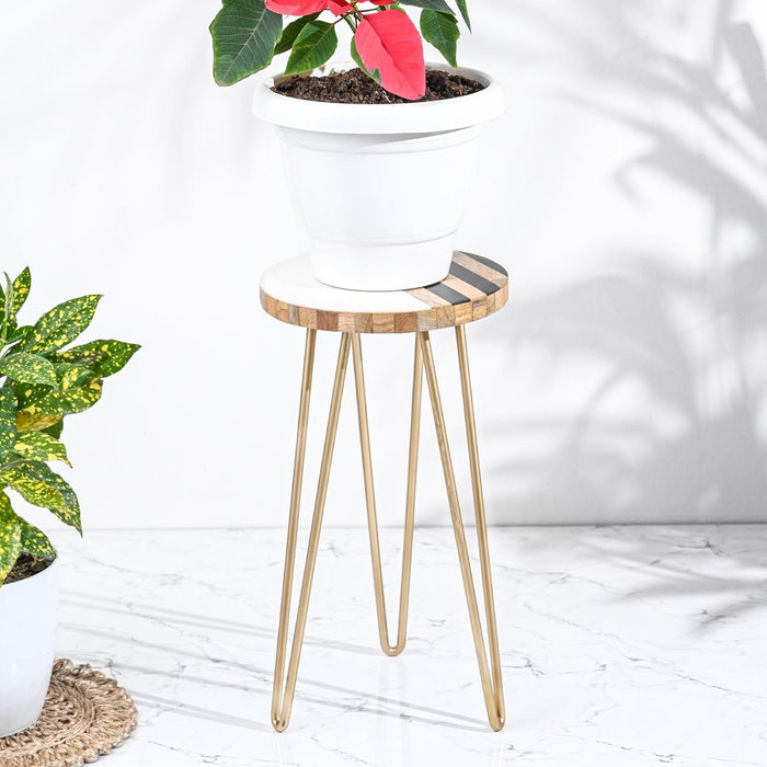 Buy Plant stand - Wooden Plant Stand | Side Table For Living Room And Balcony by Casa decor on IKIRU online store
