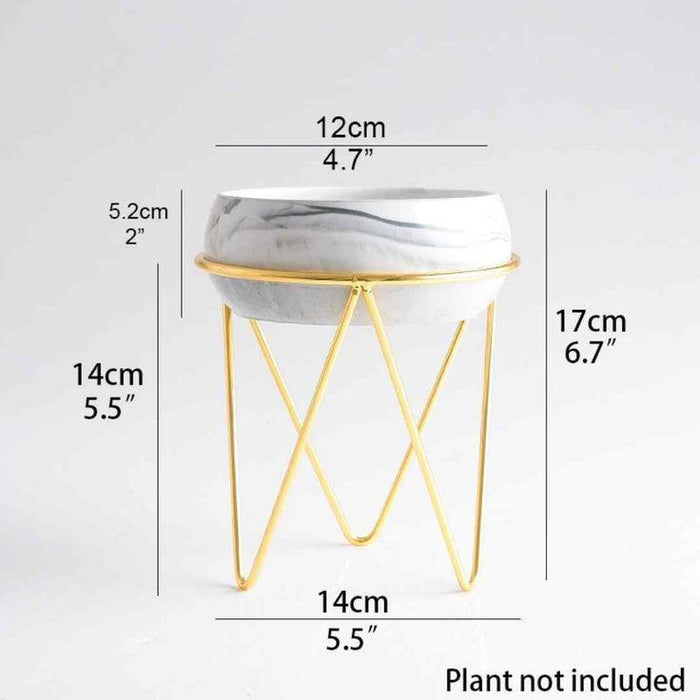 Buy Planter - Bowl Planter with Stand for Home Decor & Flower Plant Pot | Urn Vase by ISAAKA on IKIRU online store