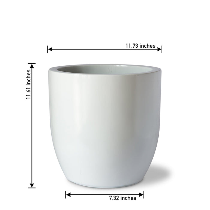 Buy Planter - Cup Shaped Fiberglass Floor Planter | Tabletop Standing Flower Pot For Home Decor by Lloka on IKIRU online store