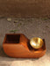 Buy Planter - Dvi Teak Wood Unique Planter Stand With Attached Brass Bowl For Living Room & Indoors by Studio Indigene on IKIRU online store