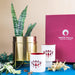 Buy Planter - Iron & Glass Votives Lotus Tealight Holder and Desk Planter For Decor & Gift by Manor House on IKIRU online store
