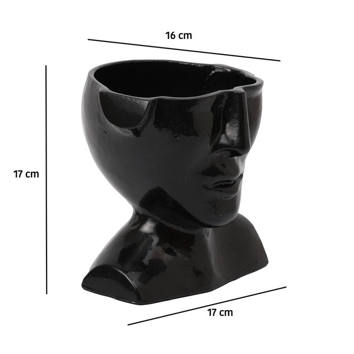 Buy Planter - Mystique Facial Concrete Planter for Home Decor | Face Shaped Pot by De Maison Decor on IKIRU online store