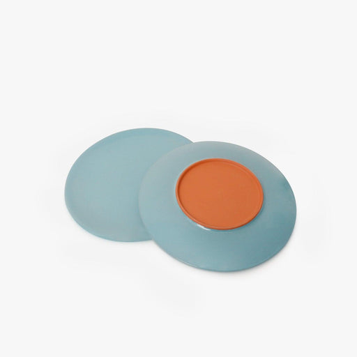 Buy Plates - Terracota Pastel Blue Quarter Plate Glazed Set of 2 For Kitchenware by Casa decor on IKIRU online store