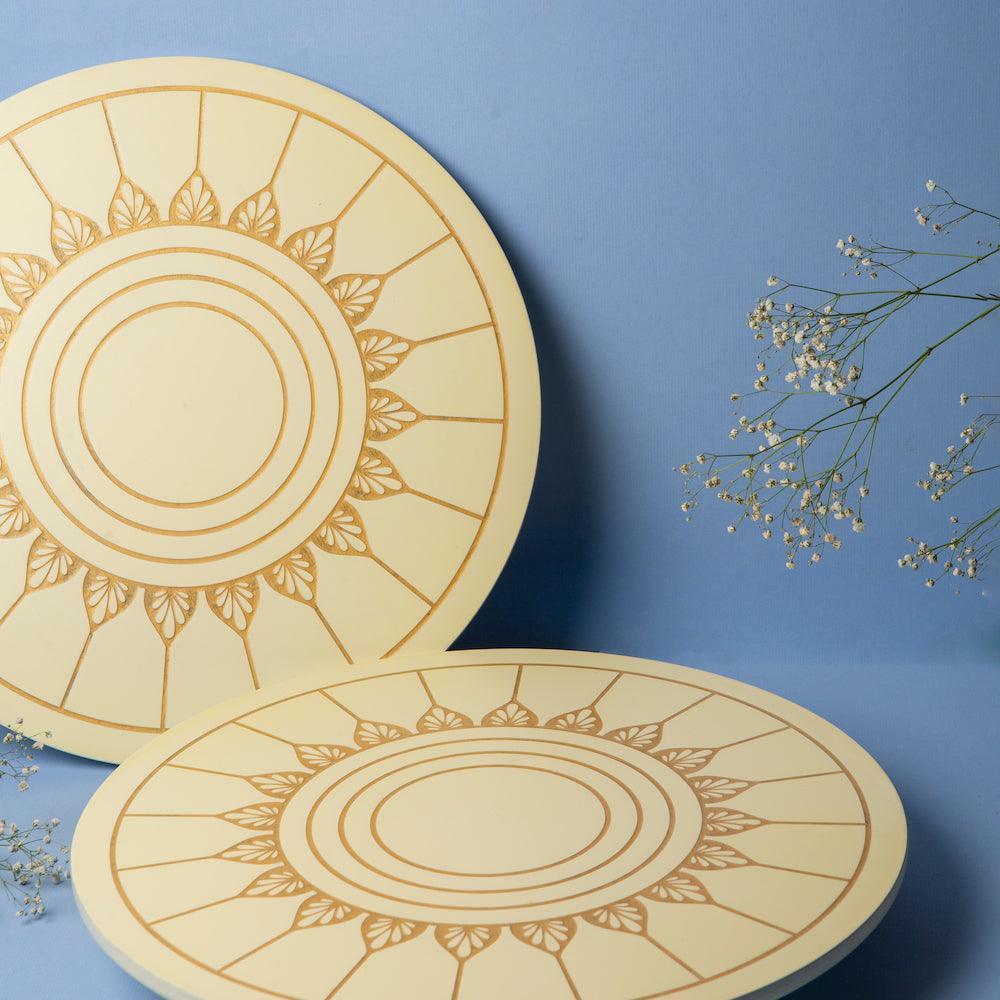 Buy Platter - Ivory White Lazy Susan by bambaiSe on IKIRU online store