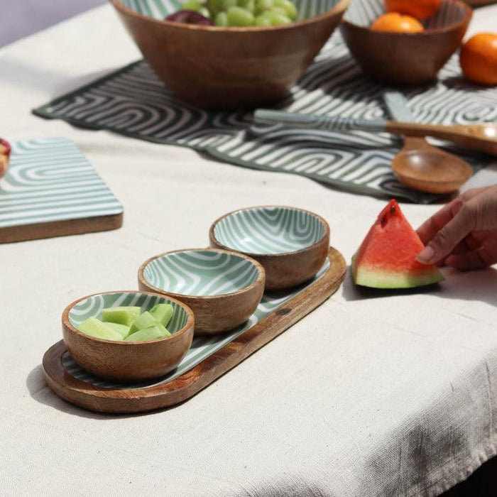 Buy Platter - Jade Snack Platter - Set of 4 by Muun Home on IKIRU online store