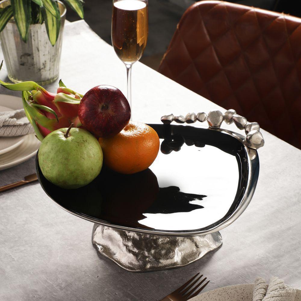 Buy Platter - Modern Stone & Metal Cake Stand | Dessert Serving Platter For Dining Table & Kitchen by De Maison Decor on IKIRU online store