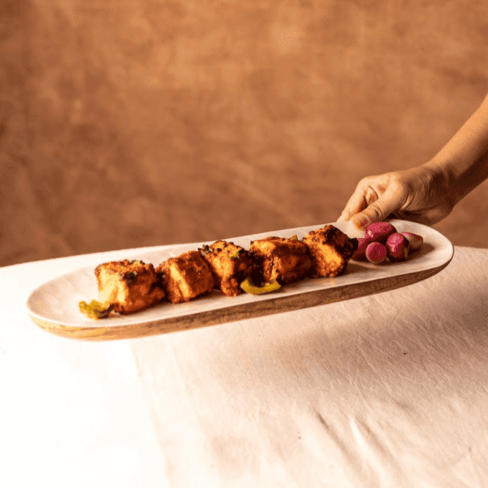 Buy Platter - Pearl Enamel Serving Platter by Muun Home on IKIRU online store