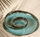 Buy Platter - Sea Green Ceramic Dip Platter Serving For Tableware & Serveware by Ceramic Kitchen on IKIRU online store