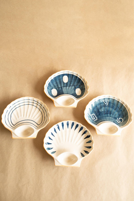 Buy Platter - Seashell Serving Platters for Table Decor set of 4 & Trinket Dish Tray by Arte Casa on IKIRU online store