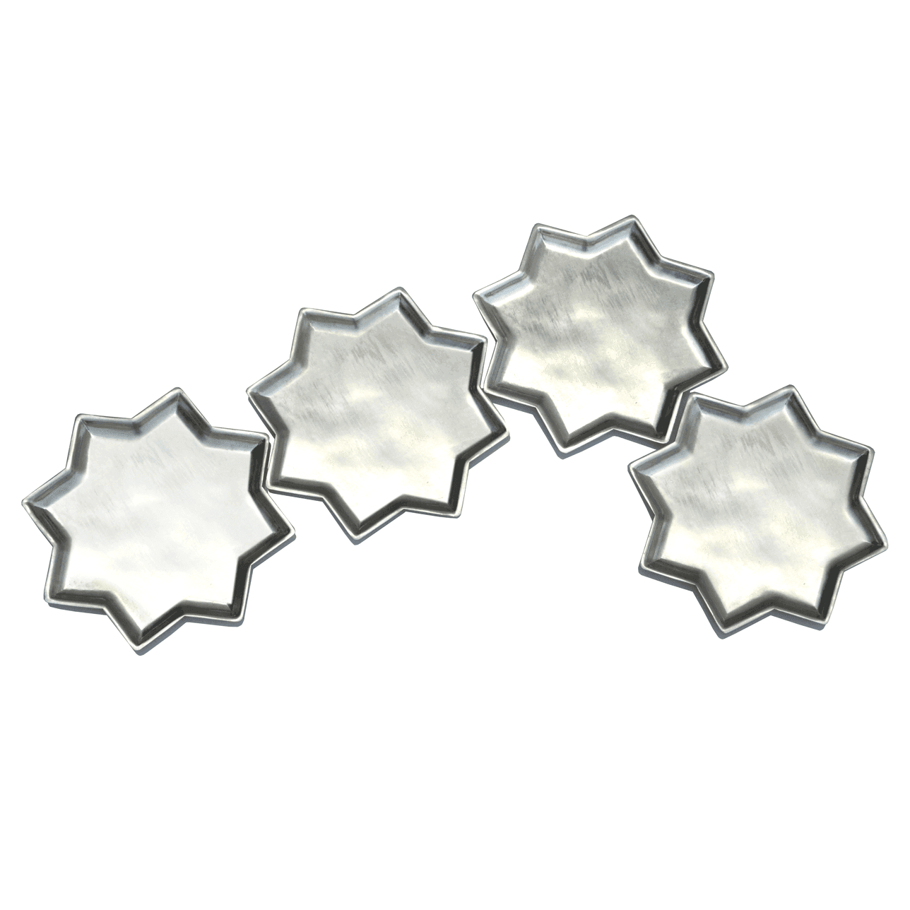 Buy Platter Selective Edition - 8 Point Star Plate With Kalai - Set of 4 by Anantaya on IKIRU online store