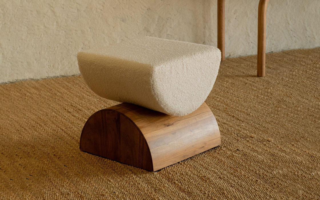 Buy Pouf Selective Edition - Andaman Bompoka Pouffe Seat | Wood Pouf for Living Room by Orange Tree on IKIRU online store