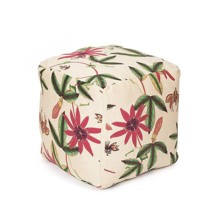 Buy Poufs - Fleur Pouffe Multi Color Hassock | Footstool Side Table by Home4U on IKIRU online store