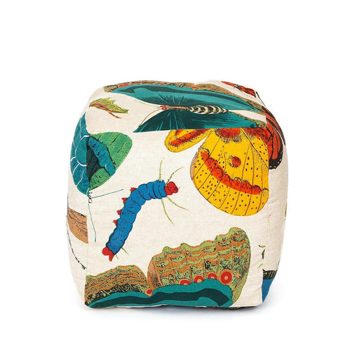 Buy Poufs - Papillion Colorful Butterfly Printed Pouf | Multipurpose Ottoman For Living Room & Home by Home4U on IKIRU online store