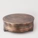Buy Puja Essentials - Antique Bronze Aluminium Round Chowki | Bajot For Puja Essential by Indecrafts on IKIRU online store
