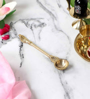 Buy Puja Essentials - Brass Golden Aachmani Spoon For Pooja And Hawan For Puja Essential by Amaya Decors on IKIRU online store