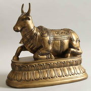 Buy Religious Idols - Nandi Antique Sculpture Religious Idols for Home | Statue Murti by Home4U on IKIRU online store