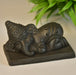 Buy Religious Idols - Terracotta Sleeping Ganesha Statue Black | Ganesh Idol For Decor by Sowpeace on IKIRU online store