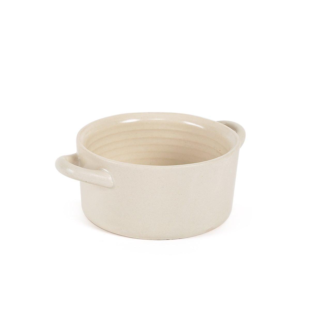 Buy Roti Box & Casserole - Mizo Ceramic Casserole Serving Bowl Cream Matt by Home4U on IKIRU online store
