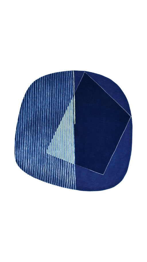 Buy Rugs Selective Edition - Moholy Designer Blue Rug by Arisaa on IKIRU online store