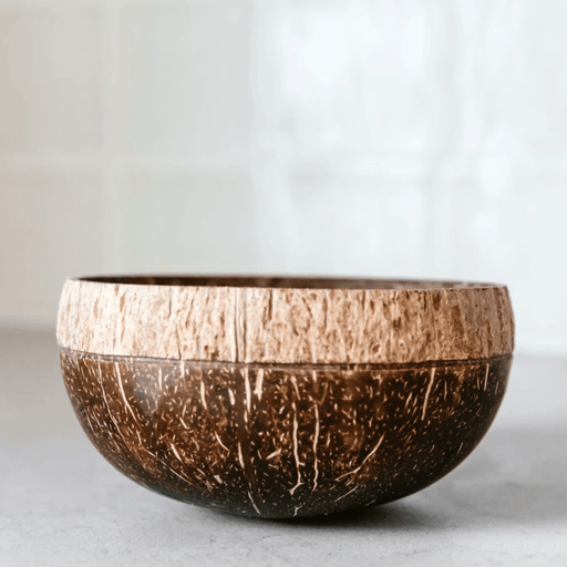Buy Serving Bowl - Boho Decorative Jumbo Coconut Bowl For Serving & Table Decor | Wooden Serveware For Home by Thenga on IKIRU online store