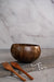 Buy Serving Bowl - Decorative Textured Palm Leaf Jumbo Coconut Wood Bowl For Serving & Table Decoration by Thenga on IKIRU online store