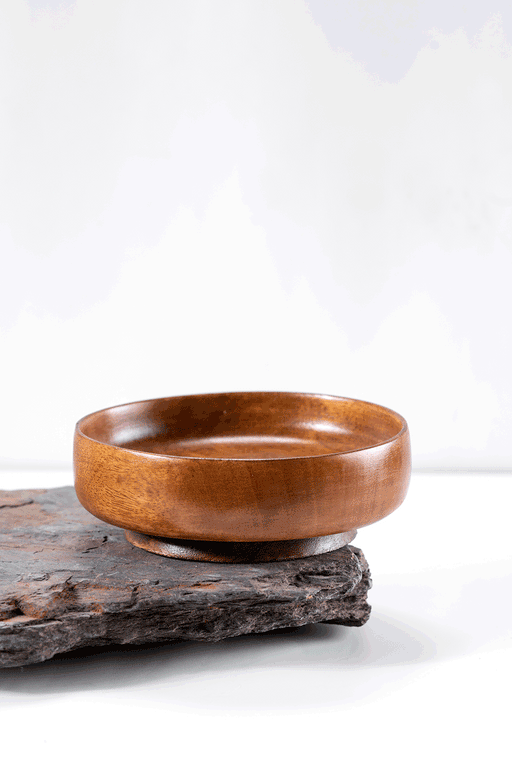 Buy Serving Bowl - Matki Mango Wooden Acai Bowl | Brown Round Wood Dish For Serveware by Araana Home on IKIRU online store