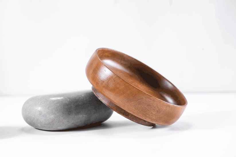 Buy Serving Bowl - Matki Mango Wooden Acai Bowl | Brown Round Wood Dish For Serveware by Araana Home on IKIRU online store
