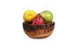 Buy Serving Bowl - Natural Round Acacia Wood Fruits Bowl | Serveware For Kitchen, Restaurant | Home & Gifting | Teak Brown by Unimaple on IKIRU online store