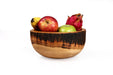 Buy Serving Bowl - Natural Round Acacia Wood Fruits Bowl | Serveware For Kitchen, Restaurant | Home & Gifting | Teak Brown by Unimaple on IKIRU online store