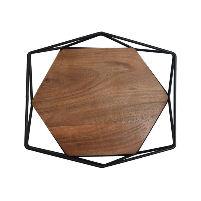 Buy Serving Platter & Tray - Hexa Wooden Tray by Maison Modern on IKIRU online store